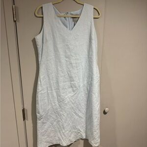 Vintage Old Navy Light Blue Linen Sleeveless Dress